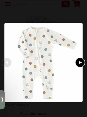 Stephan Baby R1431 Cozy Romper - Smiley Faces
